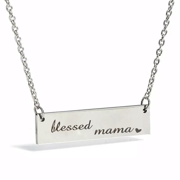 Lex T’s Closet Jewelry - Blessed Mama Necklace Silver Mom Present